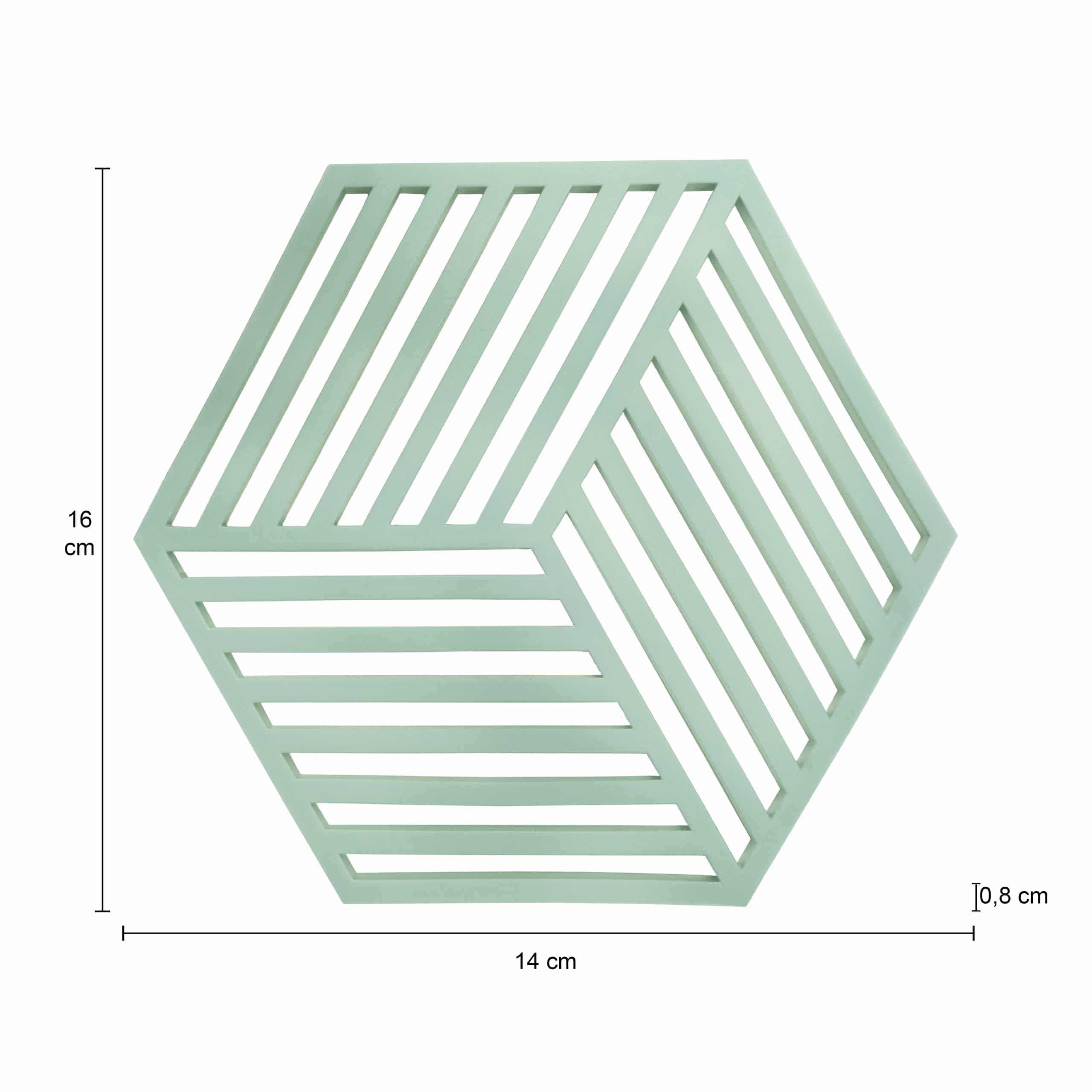 Groene onderzetters van 16 x 14