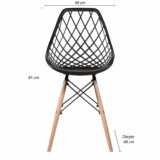 QUVIO stoelen zwart