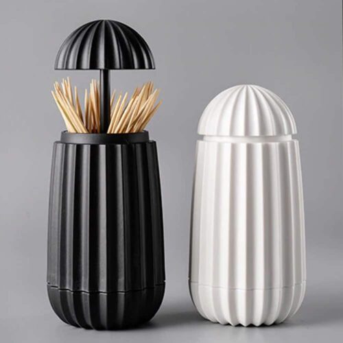 tandenstokerhouder zwart en wit