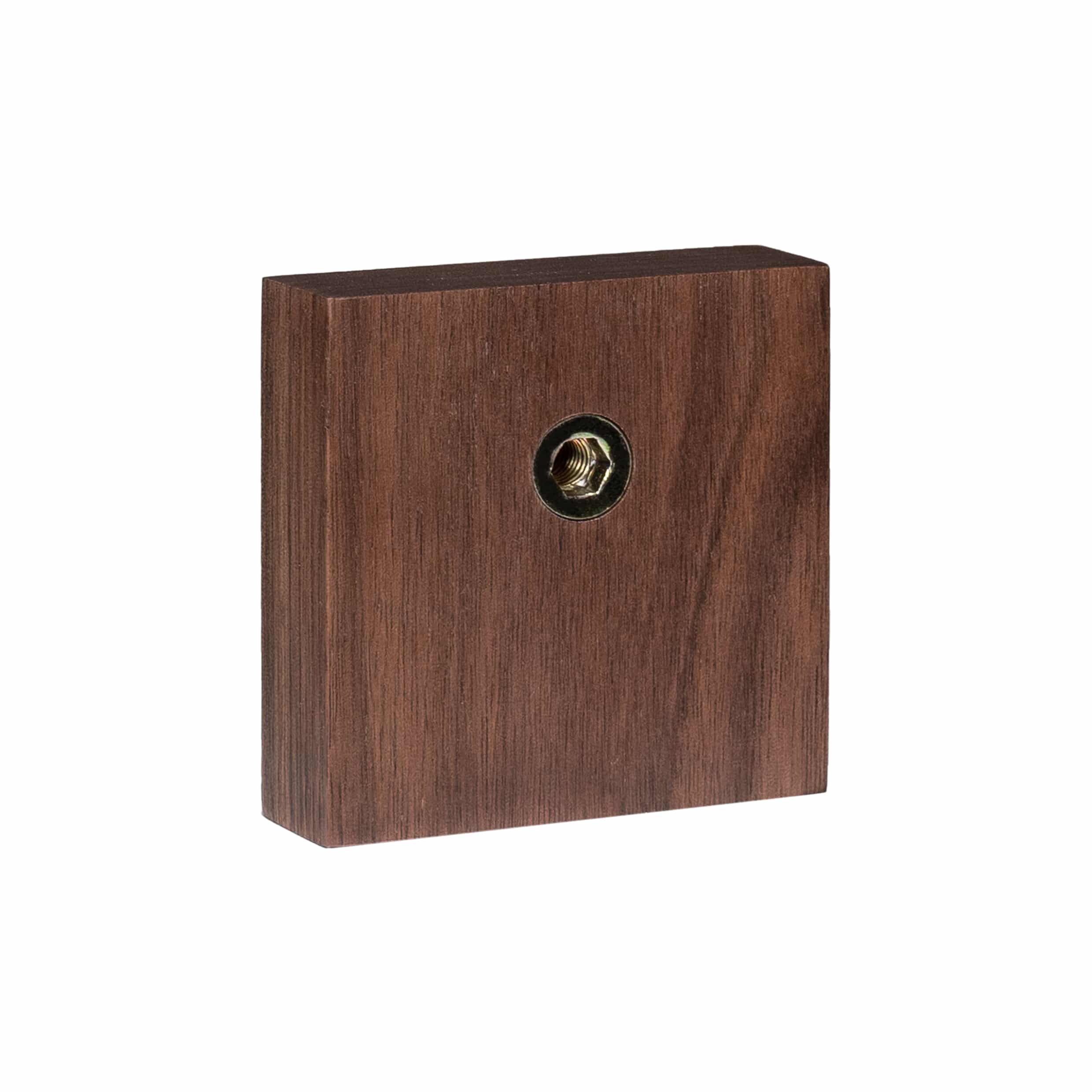 Donkerbruin hout met goud haakje voor theedoeken