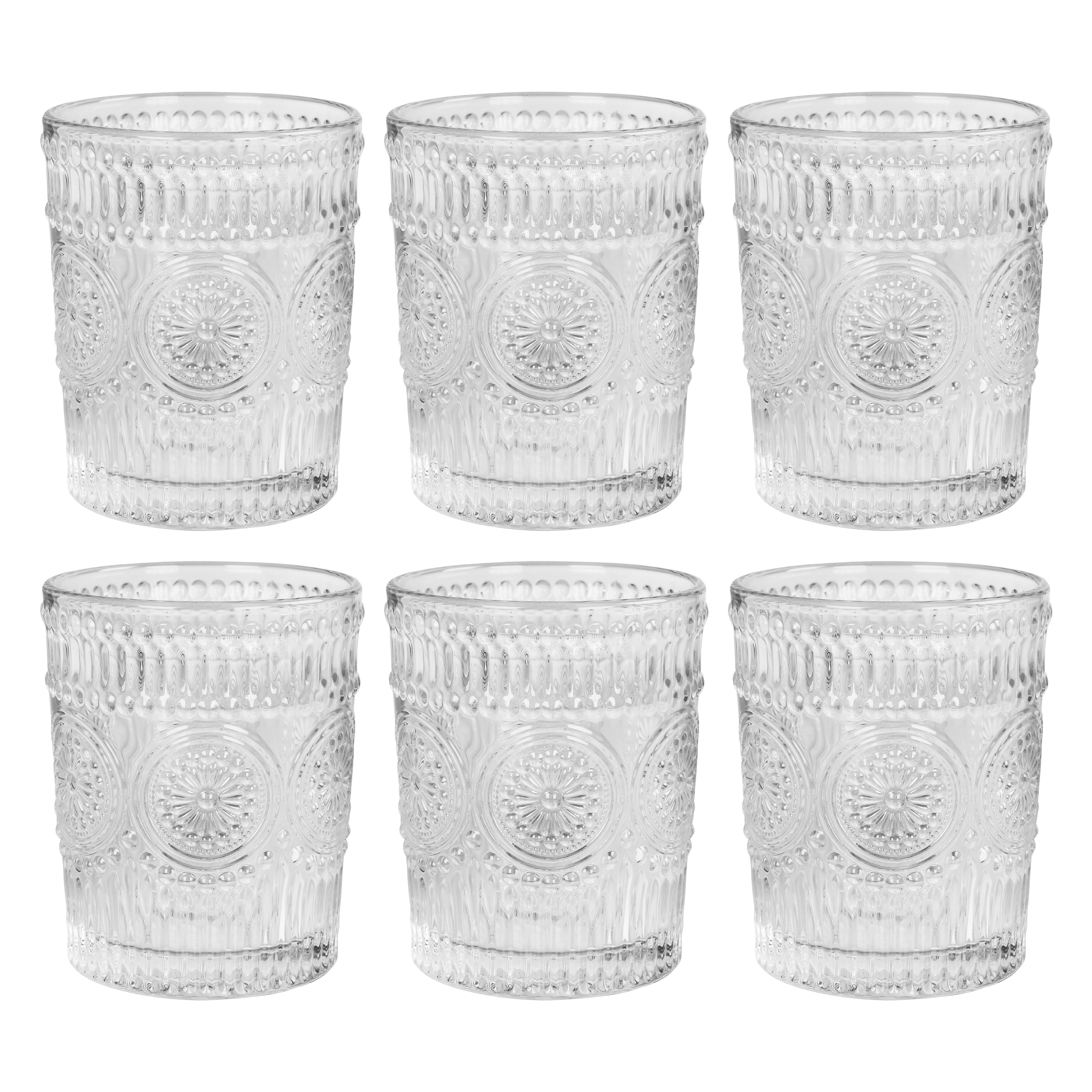 waterglazen set van 6 transparant