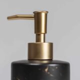 Goud met zwarten zeep dispenser