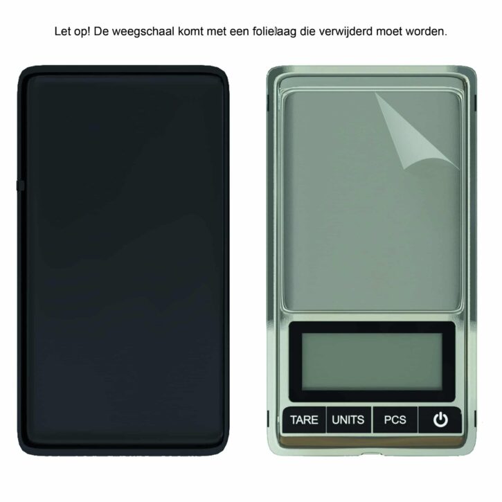 Bescherm folie klein weegschaaltje 0,01 tot 200 gram