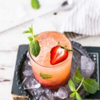 cocktail gemaakt met 3 delig cocktail set